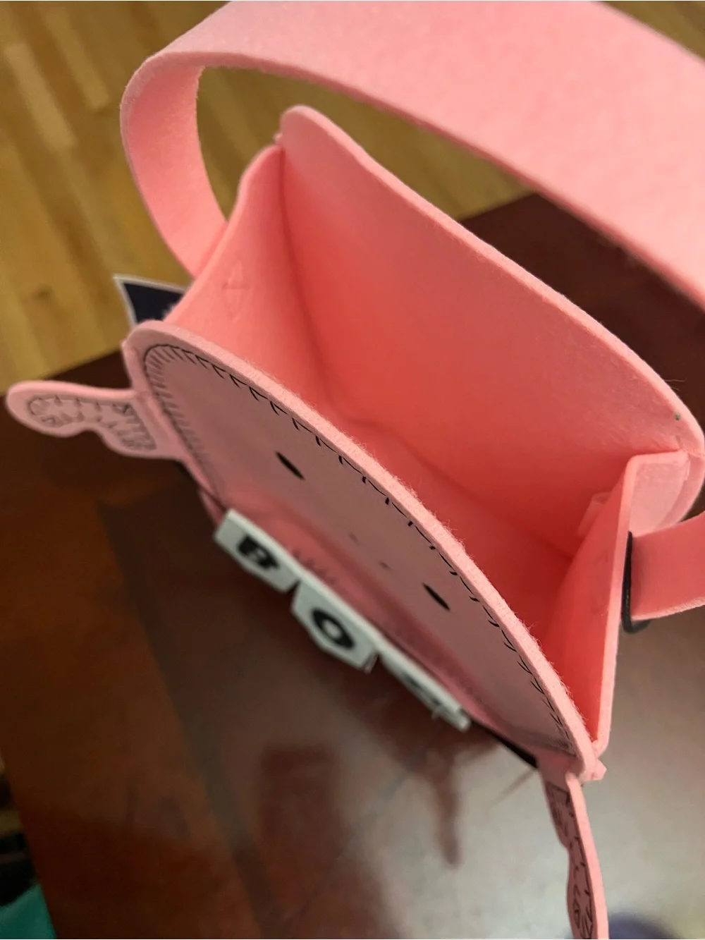 Marshalls Pink BOO Felt Bag